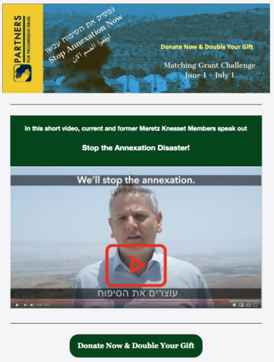 Stop Annexation Now – Partners For Progressive Israel